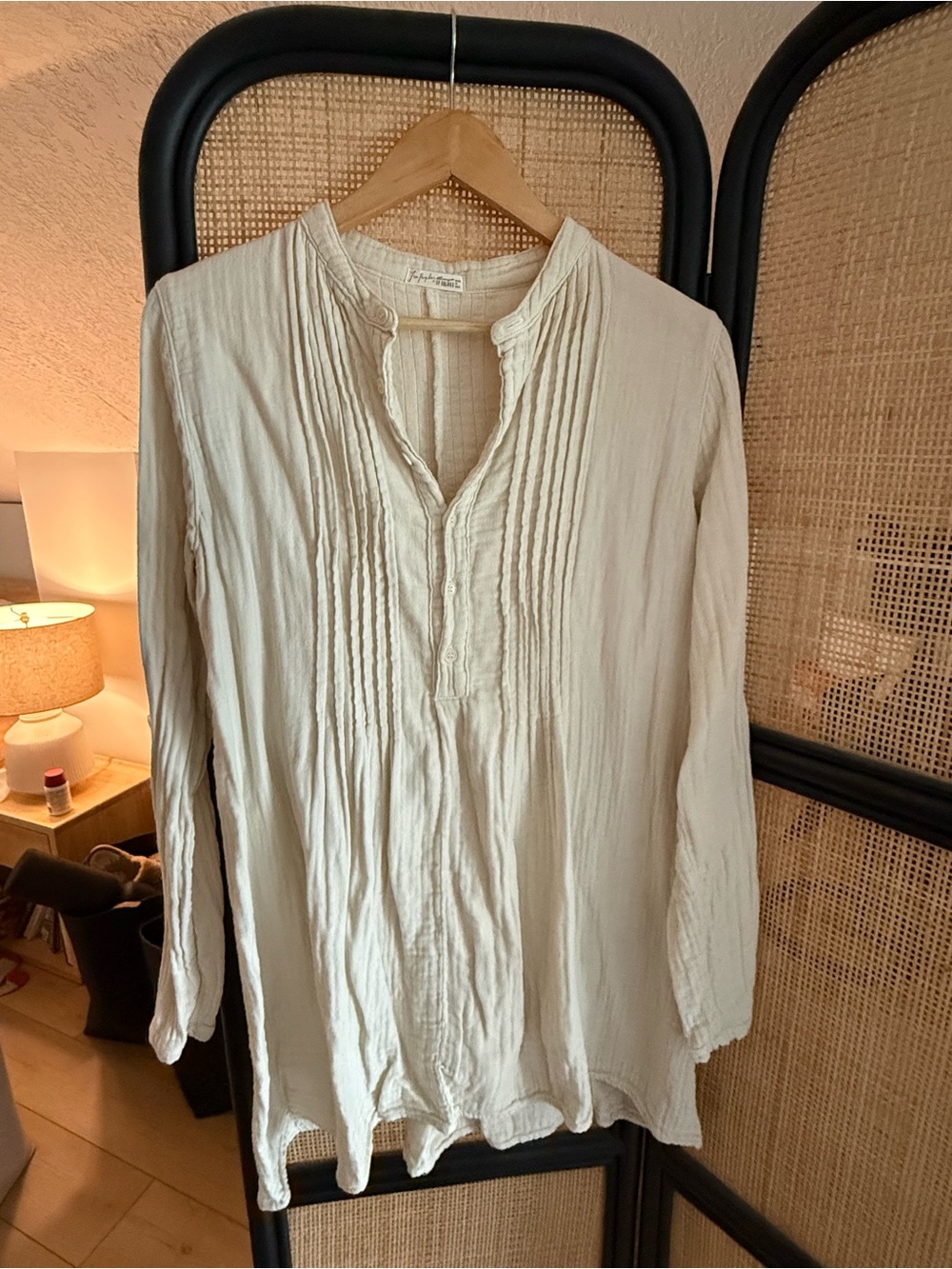 Free People Linen Swim Coverup Tunic